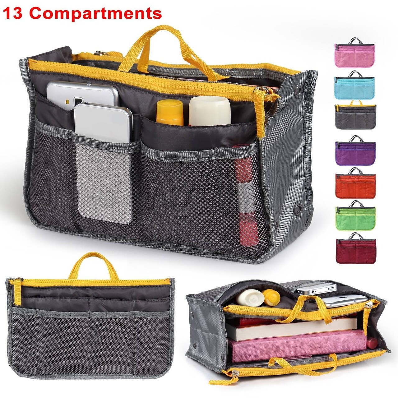 Travel insert discount handbag organiser